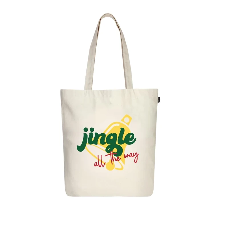 Ecoright Shopping Bag, Cotton Fabric Bag, Printed with Zip, Robust Carry Bag with Handle, Fabric Bag for Women, Utility