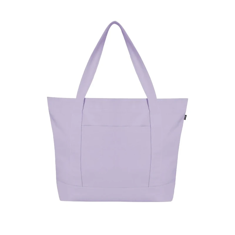 Ecoright Große Canvas Tote Bag Für Frauen Mit Reißverschluss & Innentasche, 100% Bio-baumwolle Reisenthel Shopper