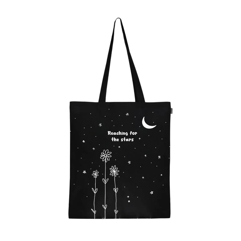 Eco Right Aesthetic Canvas Tote Bag for Women, Cute, Trendy and Reusable, Cotton Bags for School, Shopping, Gym, Library and Beach, Perfect for Groceries