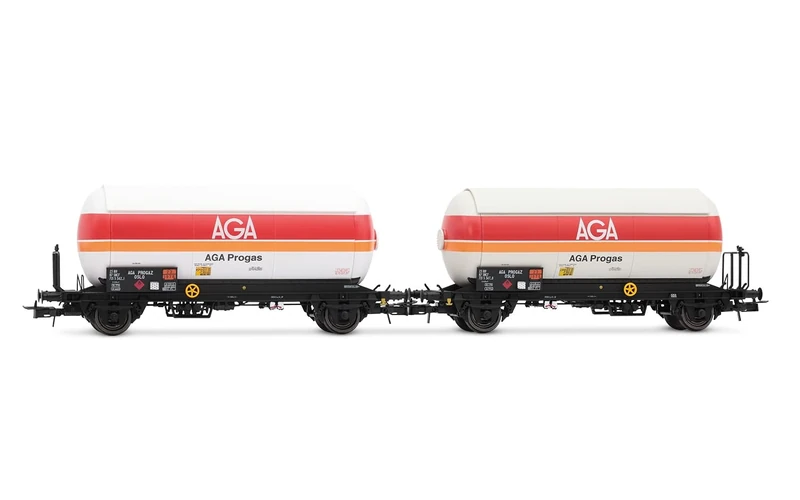 Jouef HJ6289 SNCF, 2-unit pack gas tank wagons AGA Progas, ep. IV Freight Wagons