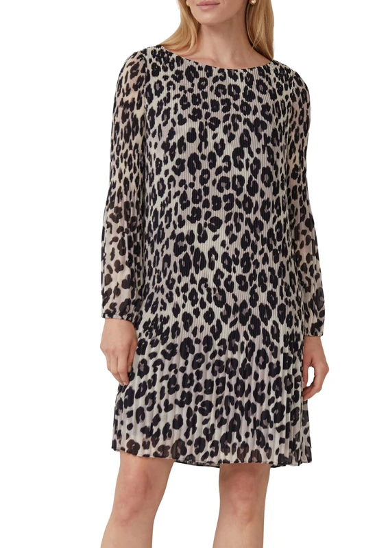 s.Oliver Schwarz LABEL Pleated Dress, 93A1, 14