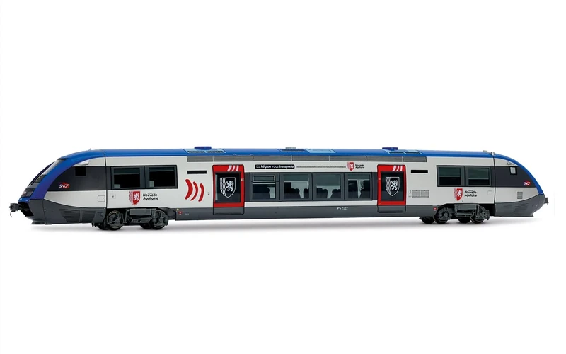 Jouef HJ2438S SNCF, X73500 diesel railcar Nouvelle Aquitaine (Bordeaux), ep. VI, with DCC sound decoder Diesel Locomotive