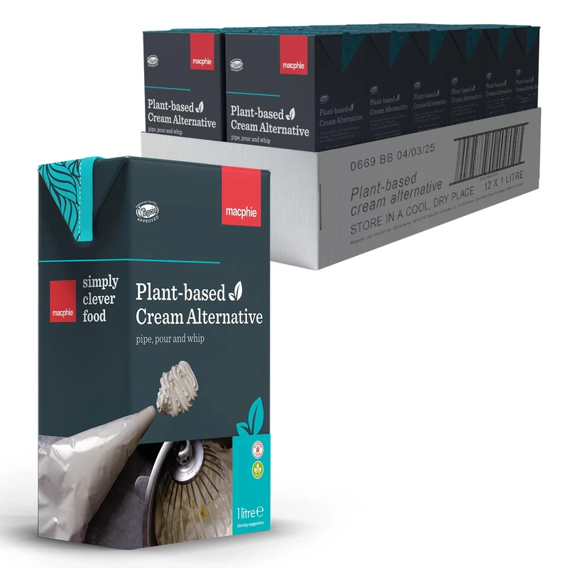 Mapchie Plant-Based Vegan Cream 1 Litre (Pack of 12)