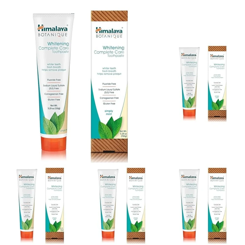 Himalaya Botanique Whitening Simply Mint - 150g (Pack of 5)