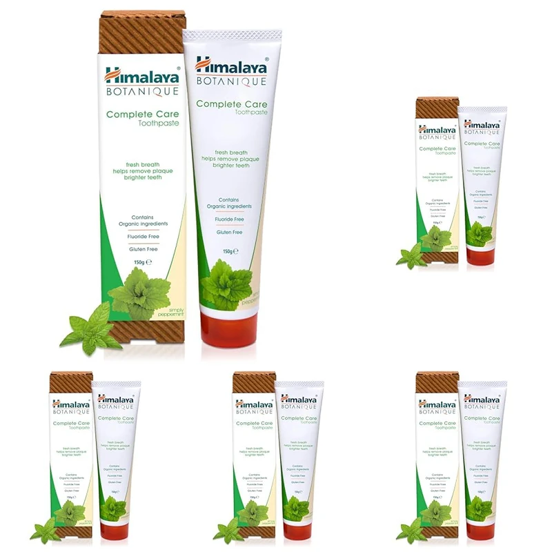 Himalaya Botanique Simply Peppermint Toothpaste - 150g (Pack of 5)