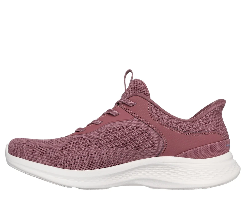 Skechers Women's Skech-Lite Pro 2.0 Smooth Current Slip-On Sneakers, Dark Mauve Knit, 3.5 UK