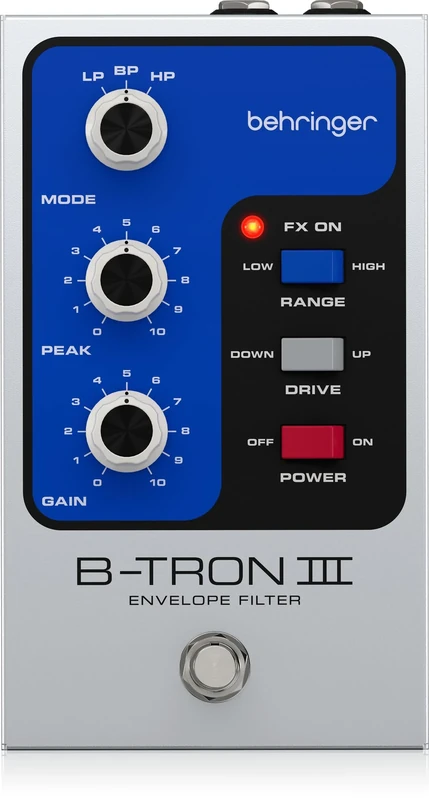 Behringer B-TRON III Envelope Filter Pedal Auto-Wah for Guitar/Bass, 3 Filter Types, 2 Modes, True Bypass