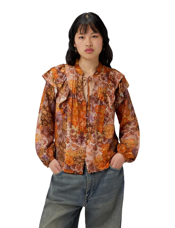 Desigual BLUS_ROMANTICA, 7002 Orange, XS