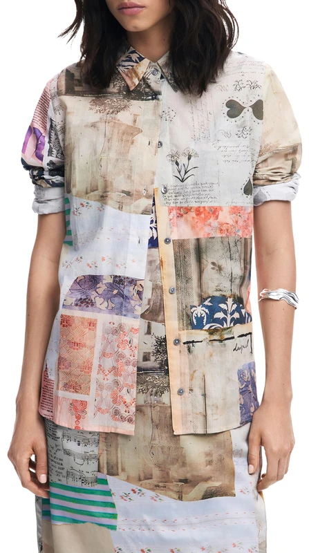 Desigual CAM_PHOTOPOSTA, 6063 Beige PRIMAVERAL, S