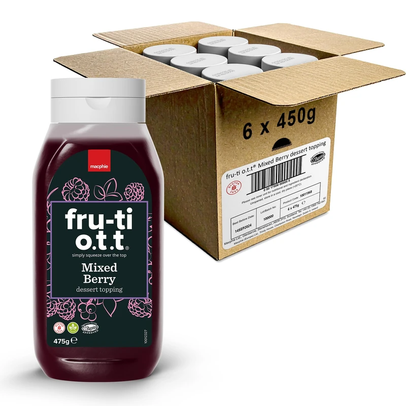 Macphie FRU-TI O.T.T® Mixed Berry Dessert Topping 6 x 475g