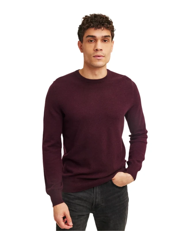 NAADAM Men's The Original Cashmere Crewneck Sweater, Plum, M