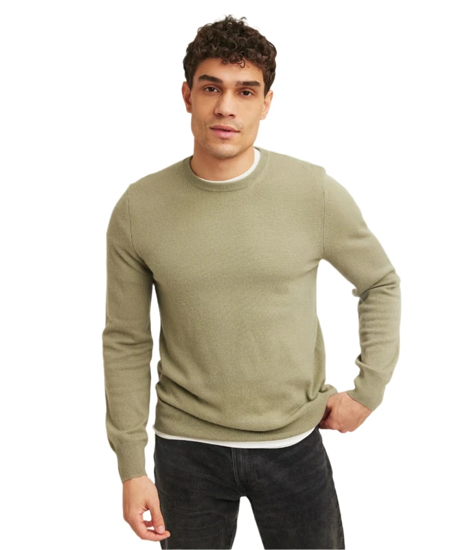 NAADAM Men's The Original Cashmere Crewneck Sweater, Sage, XXL