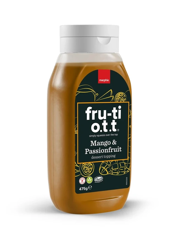 Macphie FRU-TI O.T.T® Mango & Passionfruit Dessert Topping 6 x 475g