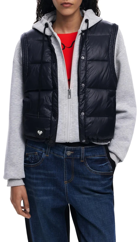 Desigual Sweat_Chaleco, 2042 Light Gray Vigore, M