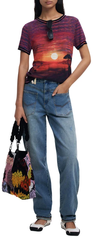 Desigual TS_Africa, 3024 French Fuchsia, L