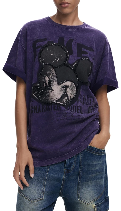 Desigual TS_FUGAZ Mickey, 2010 Smoked Pearl, L Black