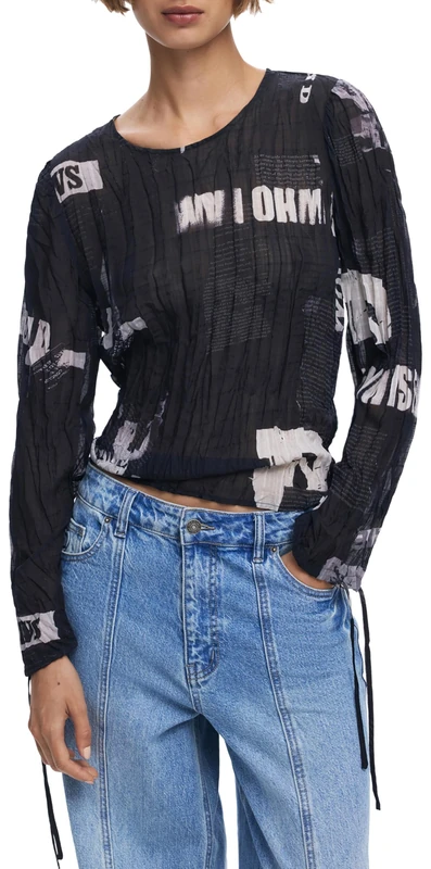 Desigual BLUS_Breaking News, 2000 Black, M