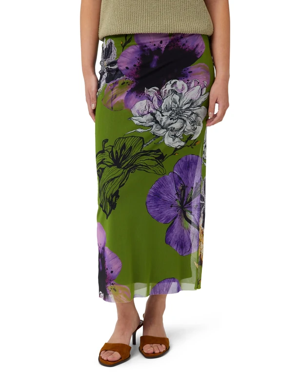 Desigual FAL_TULLEFLOWER, 4010 Verde ACEITUNA, XS