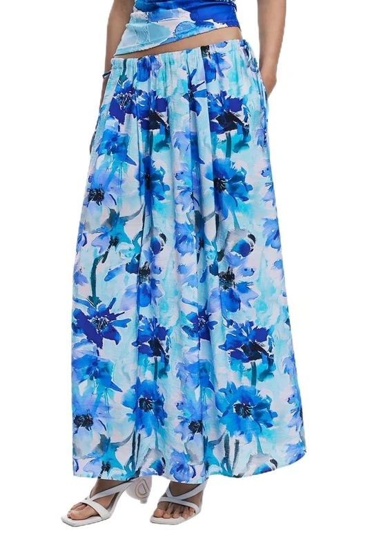 Desigual Skirt_Fiori, 9016 Azules, XL