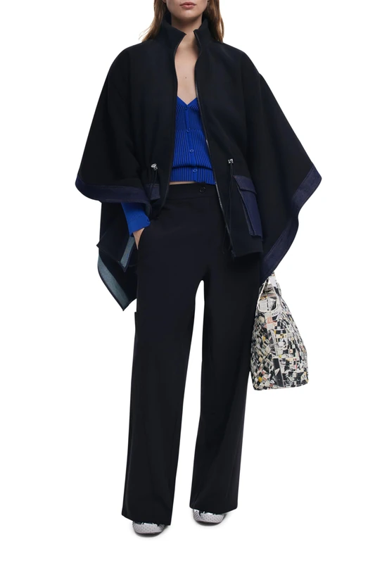 Poncho_Denim ALDAMA, 2000 Black, U