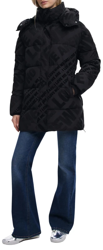 Desigual Padded_CADERA_Flock, 2000 Black, XL