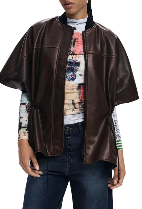 PONCHO_RICHMOND BURG, 6075 DARK CAMEL, U