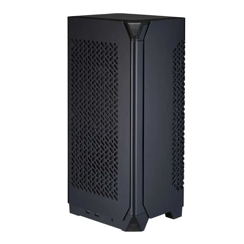 Cooler Master NCORE 100 Air Mini-ITX PC Tower Case, Anodized Aluminum, 3 Slot Horizontal GPU Mount, Compatible RX 7900 XTX|RTX 4090, Compatible SFX PSU | Air Cooler Up to 70 mm, USB Type C
