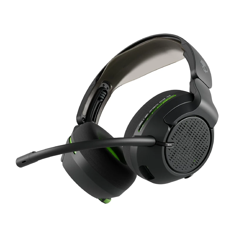 Skullcandy Crusher PLYR 720 Wireless Gaming Headset, Ultimate Immersion and Comfort, THX Spatial Audio, Multi-Sensory Bass, Removable Mic, Xbox, PC, PlayStation, Wireless Transmitter - Digi-Black Xbox