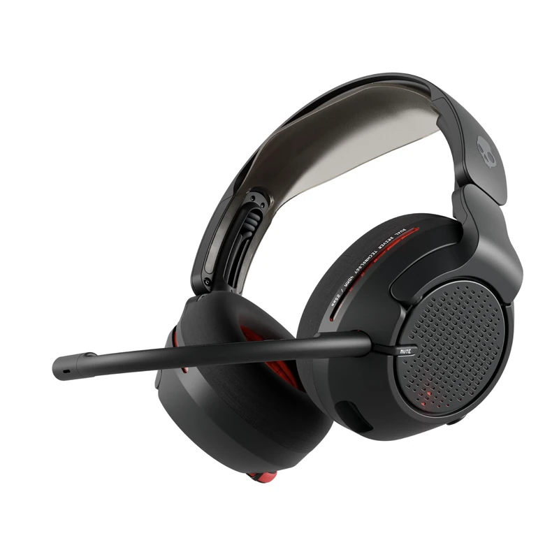 Skullcandy Crusher PLYR 720 Wireless Gaming Headset, Ultimate Immersion and Comfort, THX Spatial Audio and Multi-Sensory Bass, Removable Mic, PC, PlayStation, Nintendo, Multi-Platform - Digi-Black