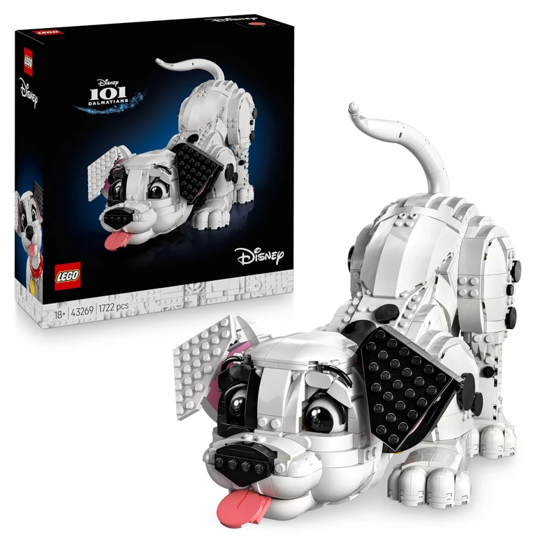 LEGO | Disney 101 Dalmatians Puppy Figure - Customisable Building Set for Adults - Transforms Into 1 of 6 Cute Dogs with a Rotating Head and Tail - DIY Home Decor - Gift Idea for Fans - 43269