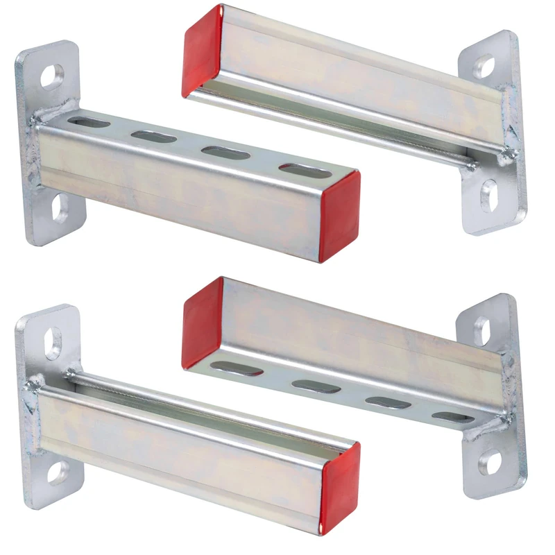4 Pack Fasteners Braces,Steel Bracket,Steel Frame Stands, Display Stands, Pipe Stands, Metal Support Channel.8 Inch Long
