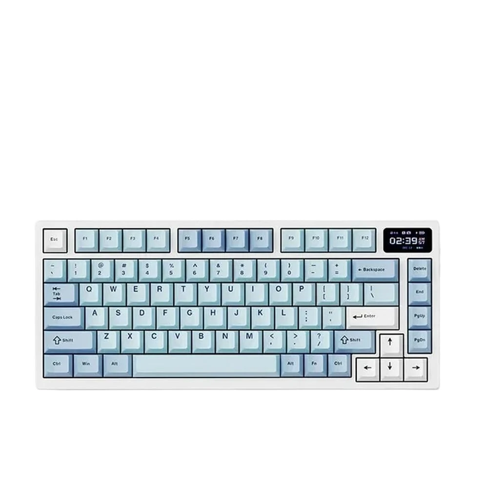 Wireless Bluetooth Mechanical Gaming Keyboard RGB Backlit Hot-Swap 3 Mode USB 24G Compatible With PC Gamer Gift(Blue)