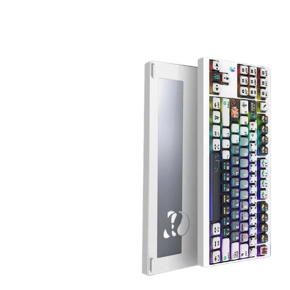 Custom Mechanical TKL Keyboard 87 With Three-Mode All-Aluminum Design RGB Gasket And 10000mAh Ideal Compatible With Gaming And Office Use(BingYu Axis)