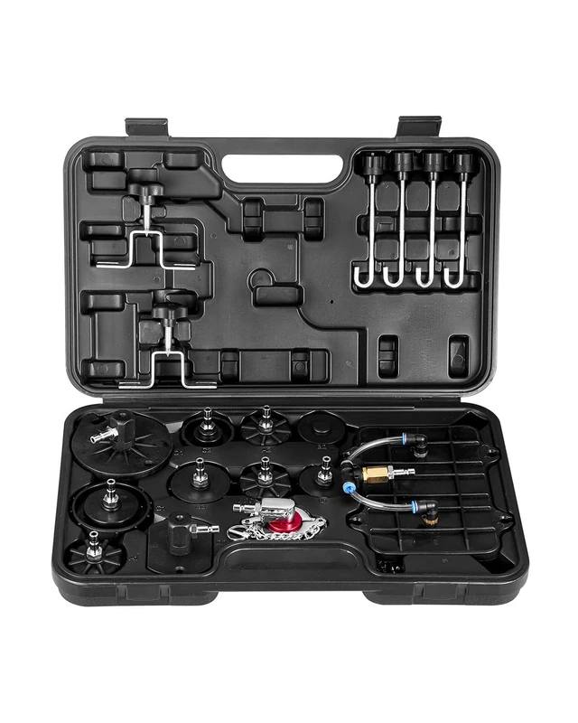 VEVOR Brake Master Bleeder Kit, 12 Pcs, Professional Brake Bleeder Adapter Set with Complete Kit & Handle, Durable Brake Bleeder Adapter for Brake Fluid Filling Fit for Most New & Old Vehicles