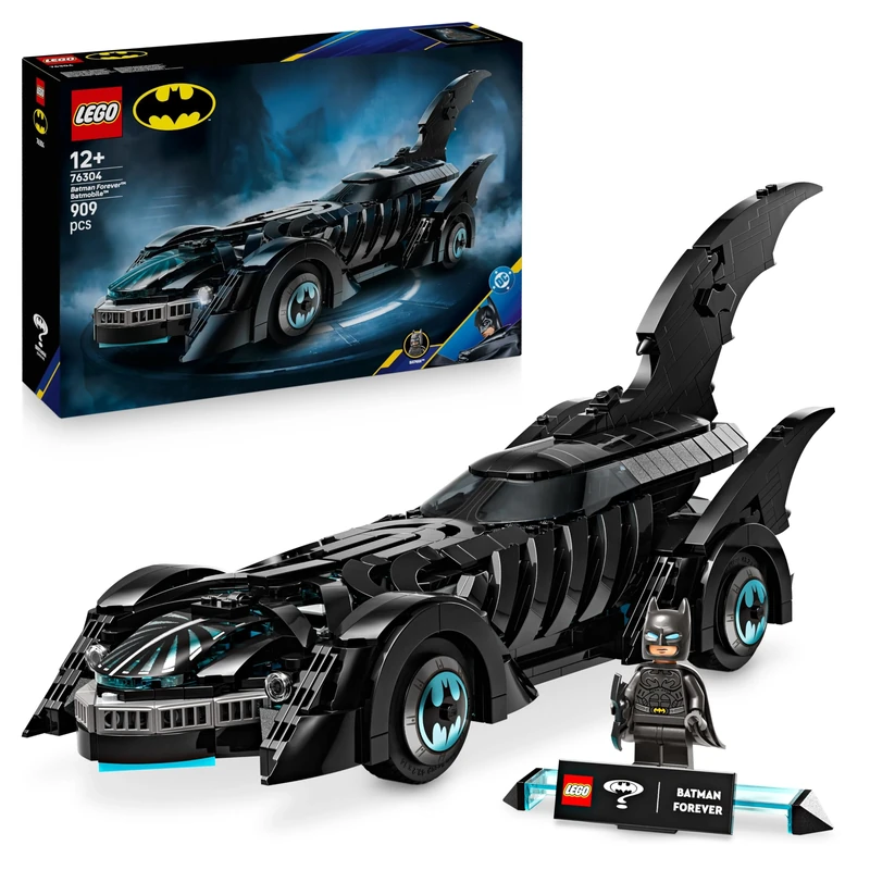 LEGO DC Batman Forever Batmobile - Super Hero Car Toy with a Minifigure - incl. an Opening Cockpit & Detailed Interior - Gift for 12+ Year Old Boys, Teenagers & Adult Fans - 76304