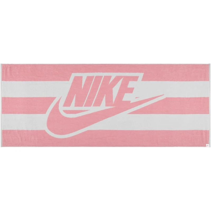 Nike Club Pool Towel Bath Towel Pool Towel Swimming Beach Towel, Med Soft Pink/White, One Size