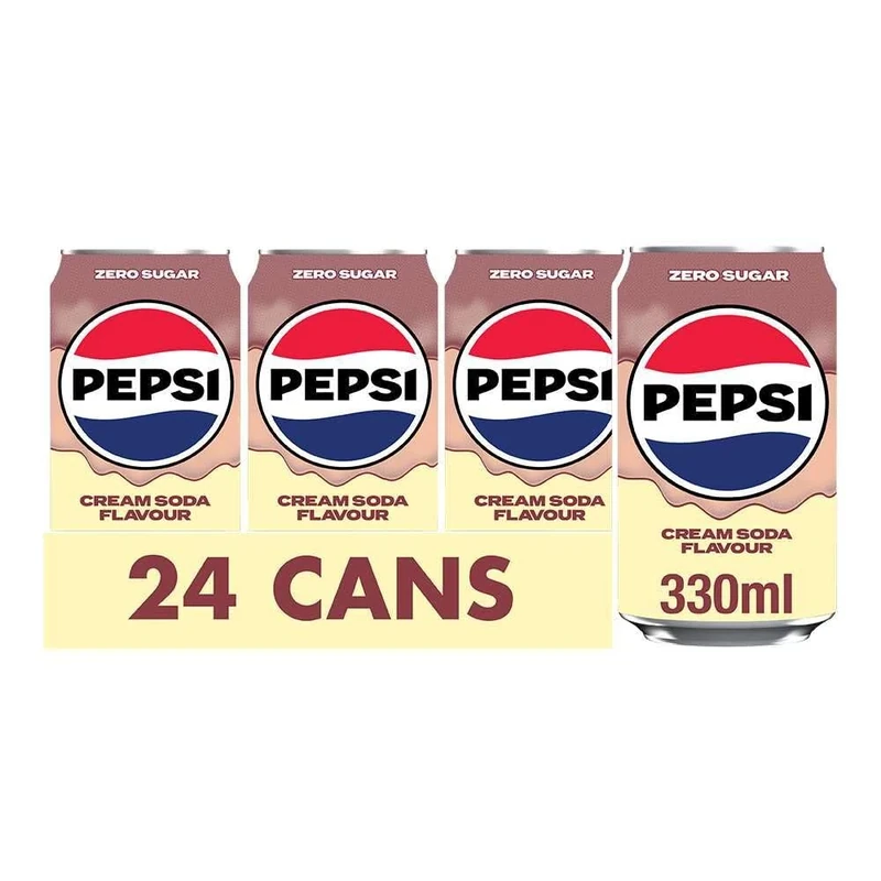 Pepsi Cream Soda 330ml Can (Pack of 24)