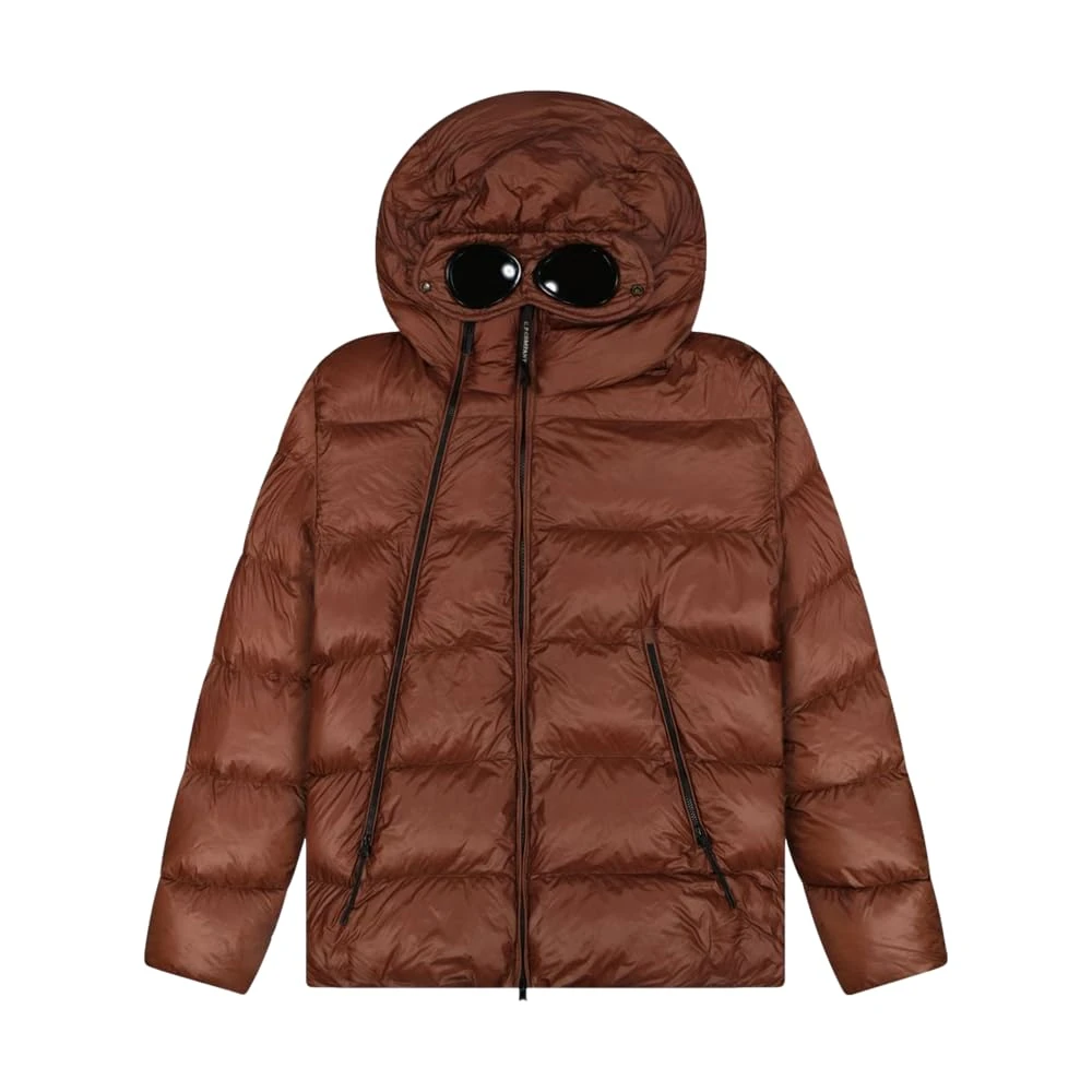 C.P. COMPANY Pre-loved, Brown D.D. Shell Goggle Jacket, XL