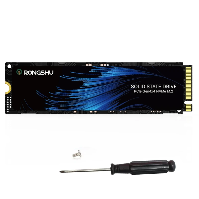 RONGSHU 1TB NVMe SSD M.2 PCIe4.0 Gen 4×4, M.2 2280 Internal Gaming SSD, Seq. Up to 5,100 MB/s, SLC Cache 3D NAND TLC Internal Solid State Drive Compatible with PS5, Laptop and PC Desktops (RP5000)
