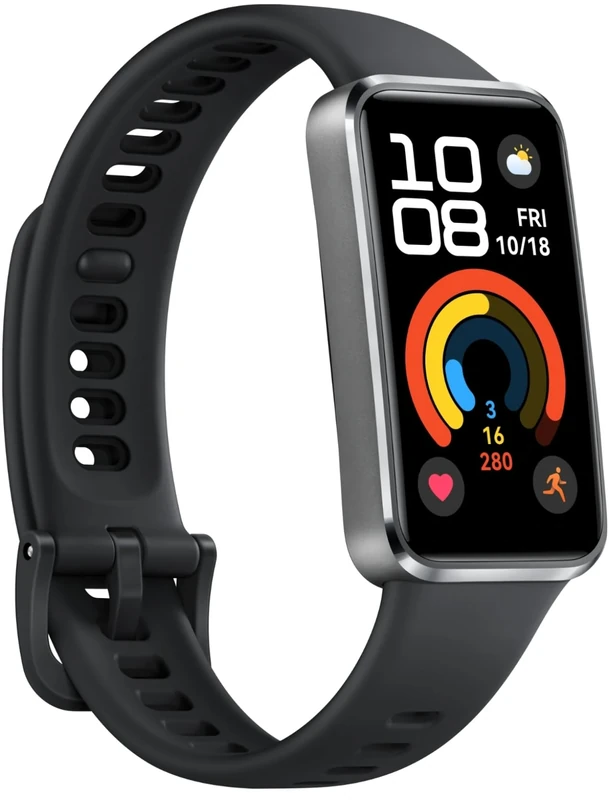HUAWEI Band 10 Smartwatch Aluminum Alloy Case up to 14 Days Battery Life iOS Android Average Sleep HRV and Sleep Insights with an AI-Powered Fitness Monitoring Tracker Sleep Breathing (Matte Black)