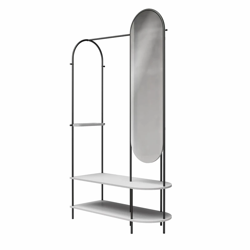 Dorel Home Furnishings Anastasia Valet Dove Gray - Image 1