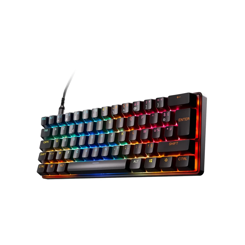 SteelSeries Apex Pro Mini Gen 3 - Gaming Keyboard 60 Percent - Fully Adjustable Hall Effect Switches - Game-Ready Presets - Rapid Trigger, Protection Mode, Rapid Tap/SOCD - French AZERTY