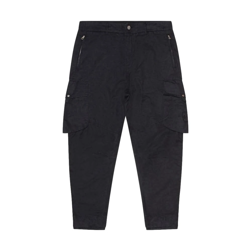 Stone Island Pre-Loved, Black Shadow Project Cargo Trousers, L