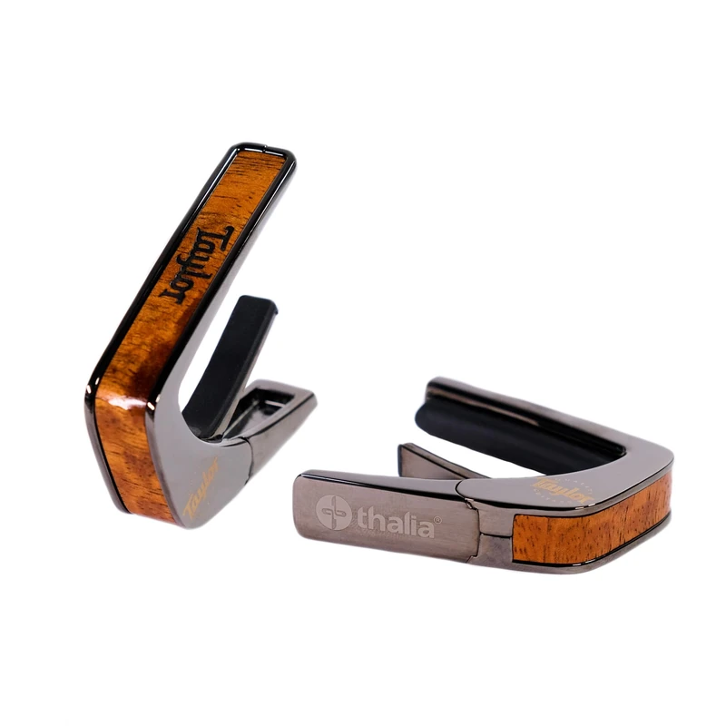 Taylor by Thalia Capo with Chrome Finish, Koa with Black Taylor Logo