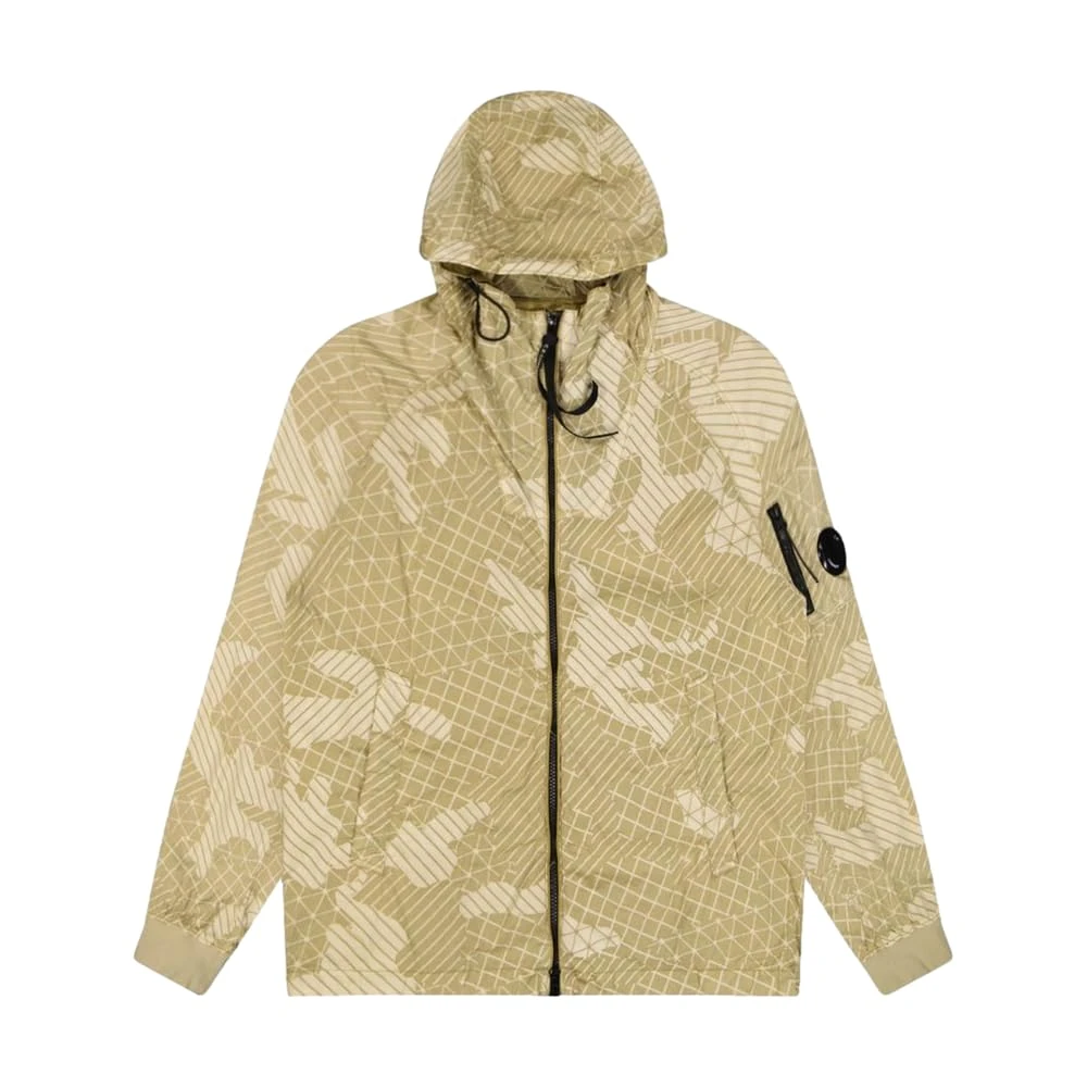 C.P. COMPANY Pre-loved, Multi Camo Net Hooded Jacket, M