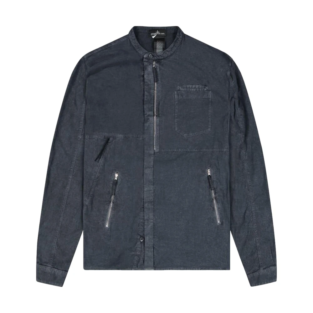 Stone Island Pre-Loved, Grey Shadow Project ASYM Drop Pocket Shirt, XL