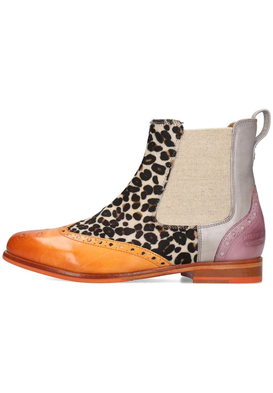 Melvin & Hamilton Women's Selina 29 Vegas Brick Orange Chelsea Boot, Multicoloured, 6 UK