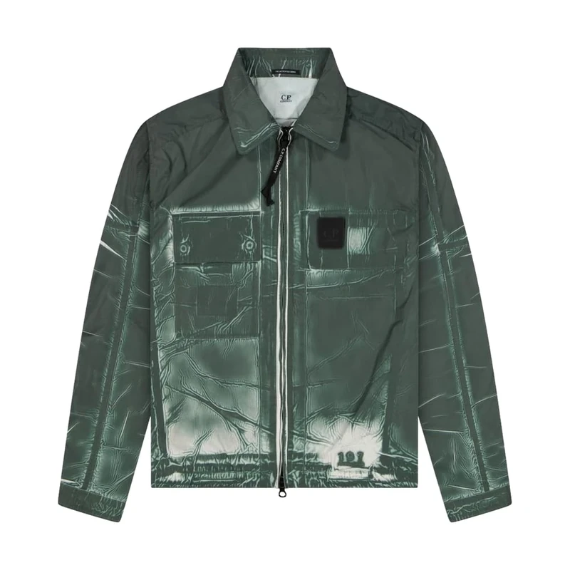 C.P. COMPANY Responsible Pre-Loved, Green Metropolis Tracery Overshirt, M
