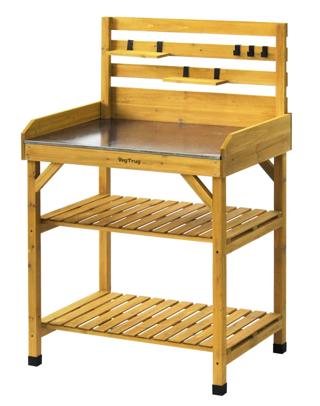 VegTrug® Plant Table, 100% FSC Certified Wood, 81 x 56 x 125 cm, Natural