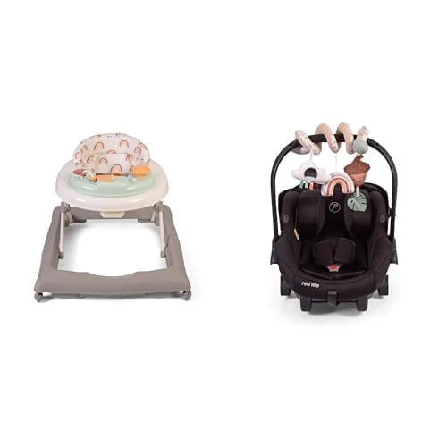Red Kite Baby Go Round Jive Electronic Walker with Interactive Musical Play Tray & Red Kite Spiraloo Twisty Activity Toy with Baby Safe Mirror & Teether - Woodland Walks